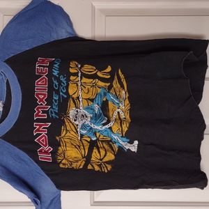 Vintage Iron Maiden concert shirt Piece of Mind